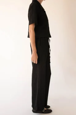 DRAWSTRING CRINKLE PANT