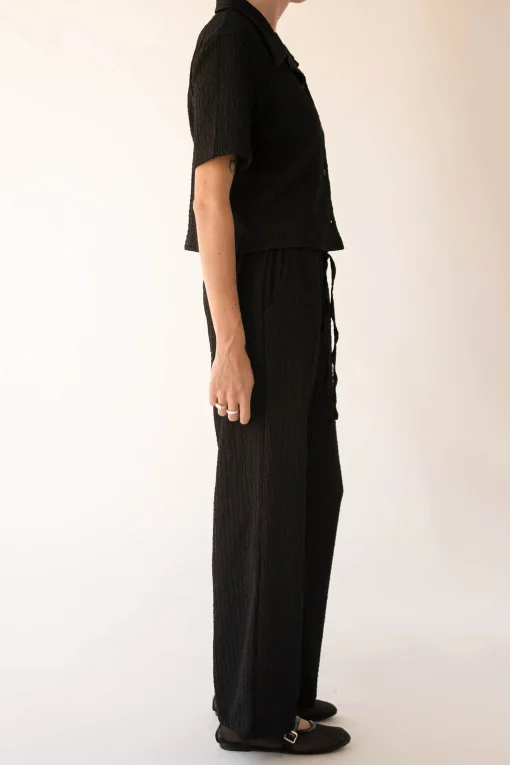 DRAWSTRING CRINKLE PANT
