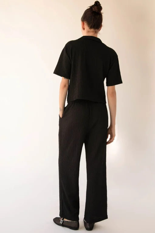 DRAWSTRING CRINKLE PANT
