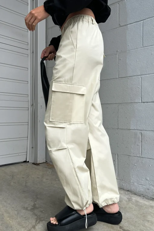 DRAWSTRING WAIST CARGO PANT