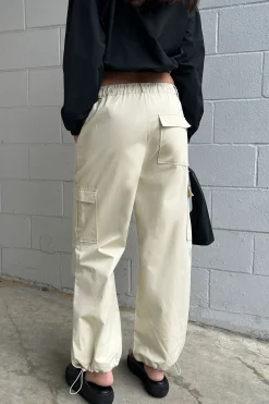 DRAWSTRING WAIST CARGO PANT