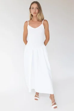 DROP WAIST MAXI DRESS