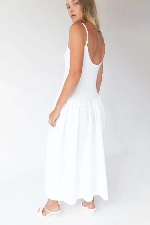 DROP WAIST MAXI DRESS