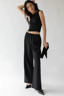 ELASTIC WAIST DRESS PANT