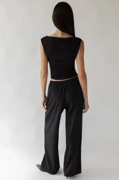 ELASTIC WAIST DRESS PANT