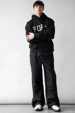 ELASTIC WAIST NYLON PANT