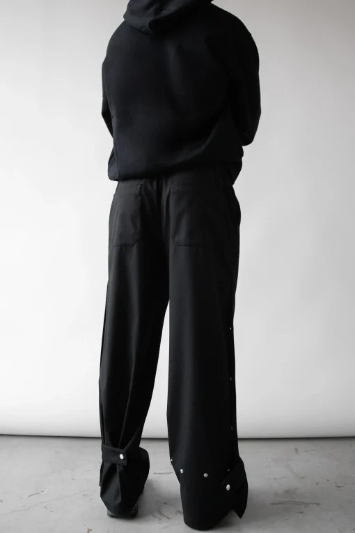 ELASTIC WAIST NYLON PANT