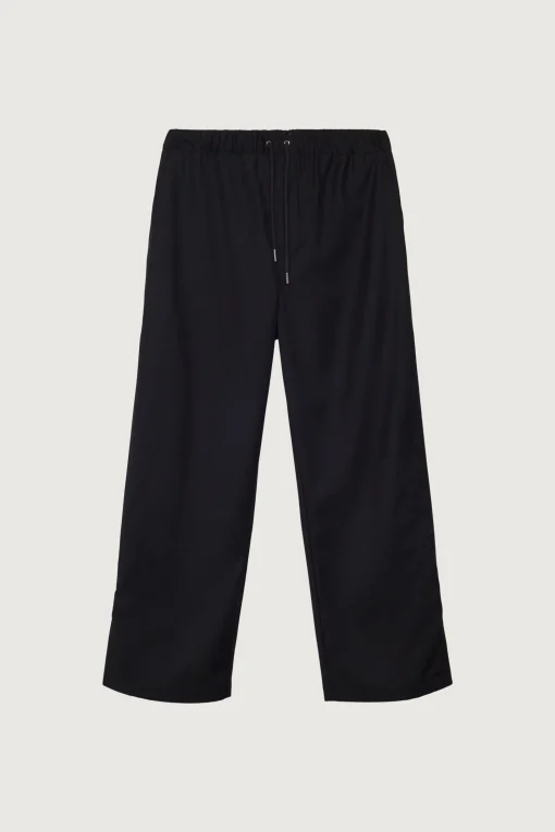 ELASTIC WAIST NYLON PANT
