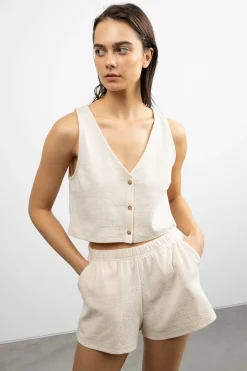 ELASTIC WAIST SHORT