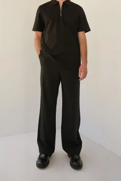 ELASTIC WAIST SUITING PANT