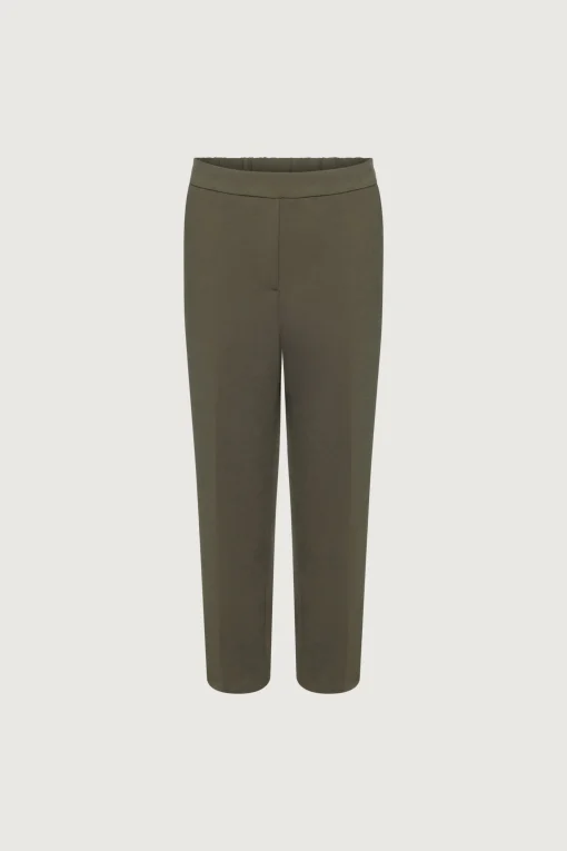 ELASTIC WAIST TAPERED PANT