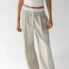 EXPOSED ELASTIC WAISTBAND DRESS PANT