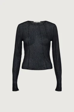 EXPOSED SEAM LONG SLEEVE TOP