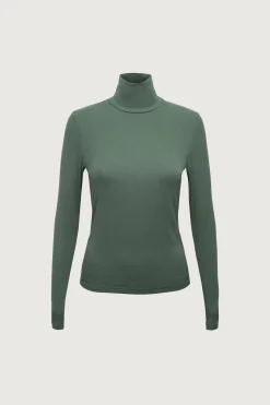 FINE KNIT TURTLENECK TOP