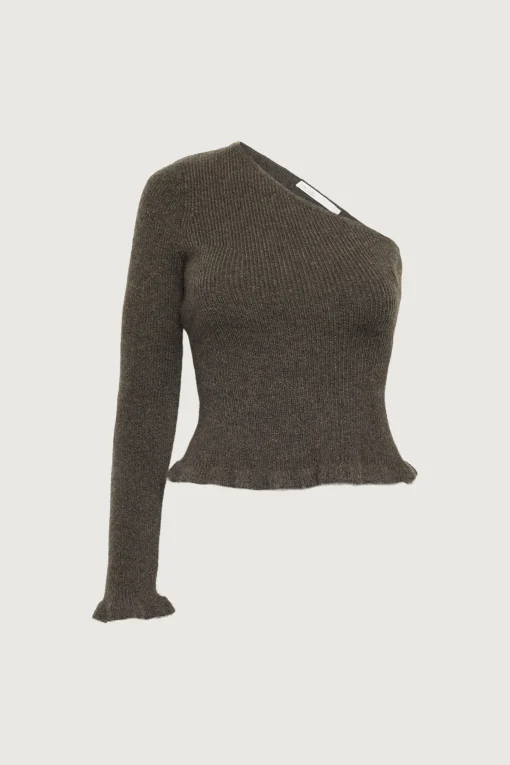 FITTED ONE SLEEVE SWEATER