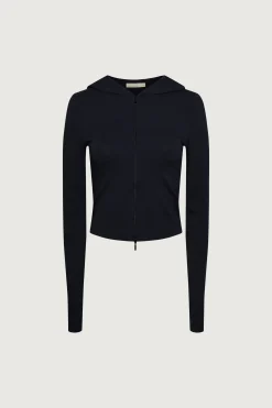 FITTED ZIP-UP HOODIE