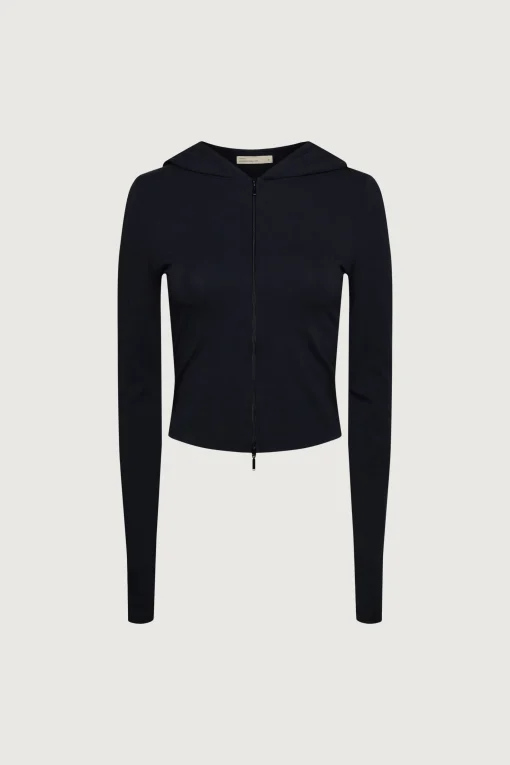 FITTED ZIP-UP HOODIE