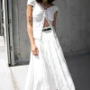 FIVE TIERED MAXI SKIRT