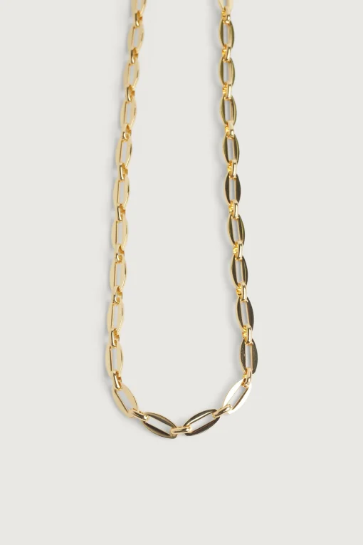 FLAT CHAIN LINK NECKLACE