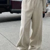 FLEECE PANT WITH CONTRAST PIPING