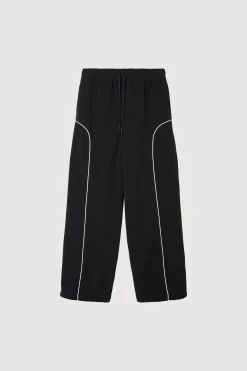 FLEECE PANT WITH CONTRAST PIPING