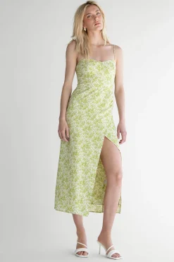 FLORAL MIDI DRESS