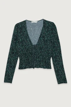 FLORAL V-NECK BLOUSE
