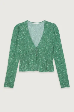 FLORAL V-NECK BLOUSE