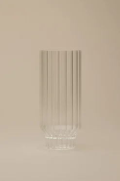 FLUTED COOLER GLASSES, SET OF 2