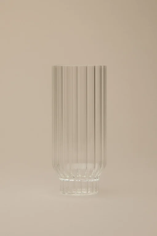 FLUTED COOLER GLASSES, SET OF 2