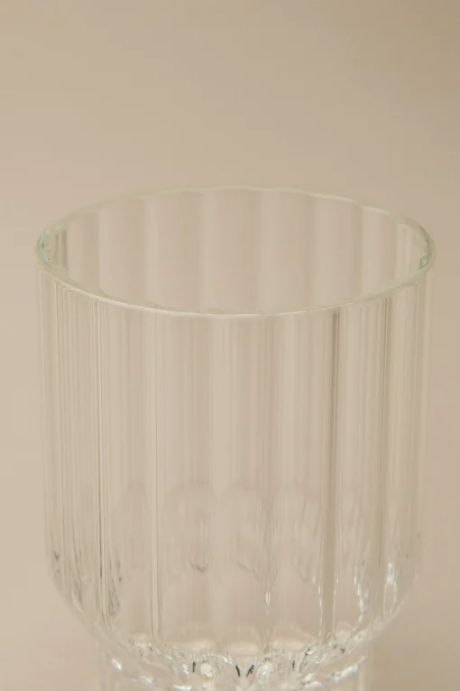 FLUTED TUMBLER GLASSES, SET OF 2