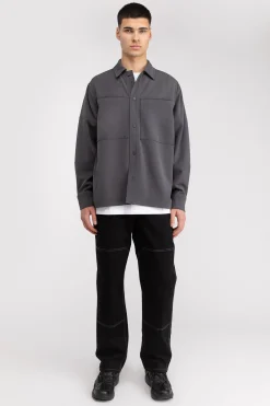 FRONT POCKET BUTTON UP SHIRT