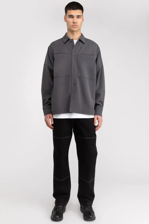 FRONT POCKET BUTTON UP SHIRT