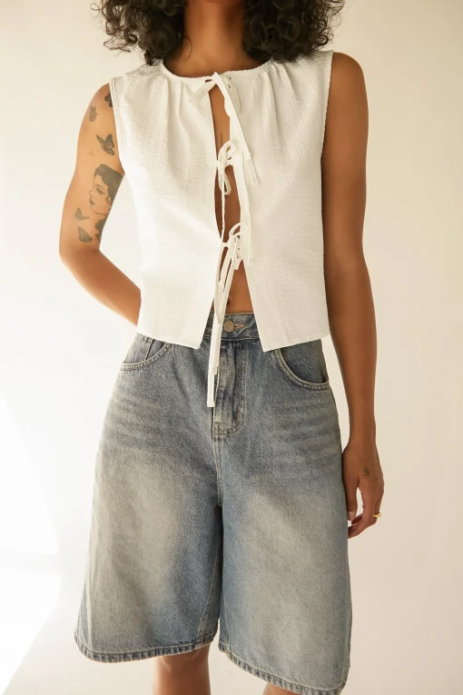 FRONT TIE VEST