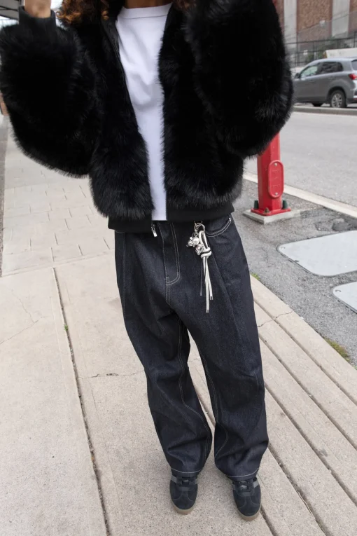 FUZZY BOMBER JACKET