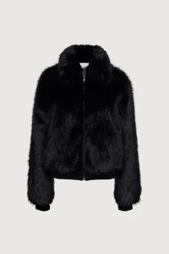 FUZZY BOMBER JACKET