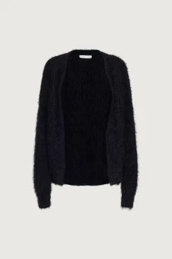 FUZZY OPEN FRONT CARDIGAN