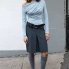 GATHERED OFF SHOULDER TOP