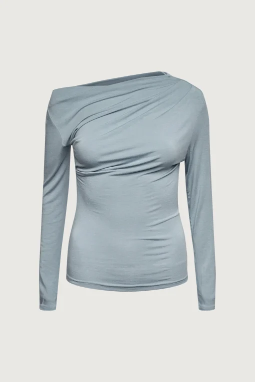 GATHERED OFF SHOULDER TOP