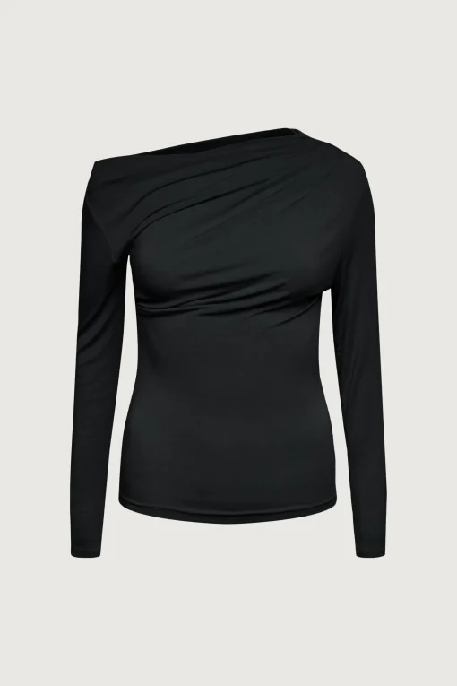 GATHERED OFF SHOULDER TOP