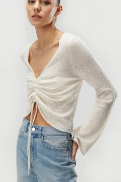 GATHERED SWEATER