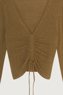 GATHERED SWEATER