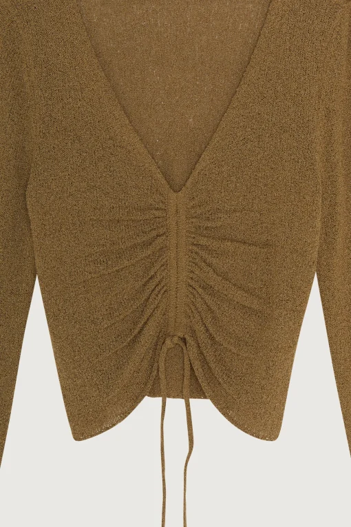 GATHERED SWEATER