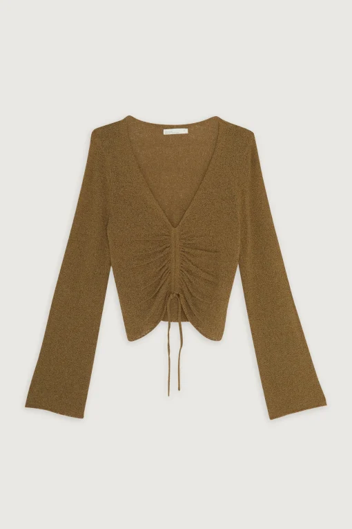 GATHERED SWEATER