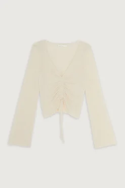 GATHERED SWEATER