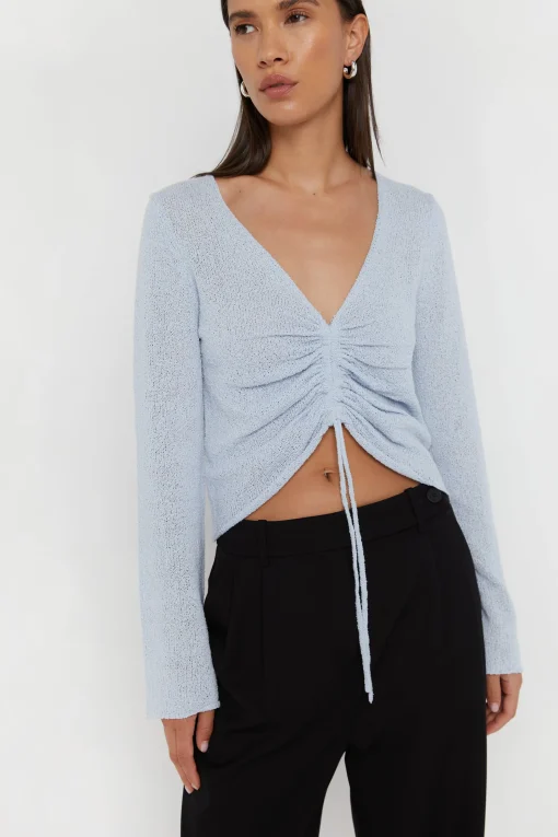 GATHERED SWEATER