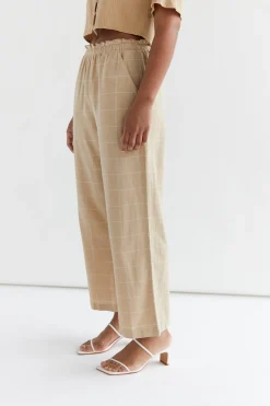 GRID PRINT PANT
