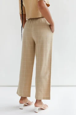 GRID PRINT PANT