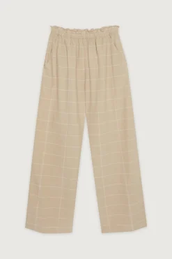 GRID PRINT PANT