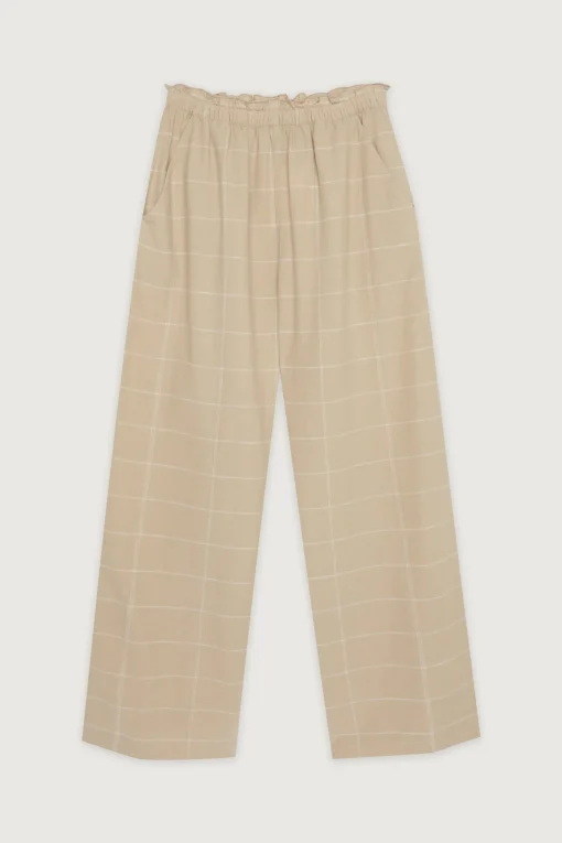 GRID PRINT PANT